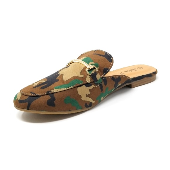 Women Slip-on Mules Slippers, HK-7083, Beige - Picture 2 of 3